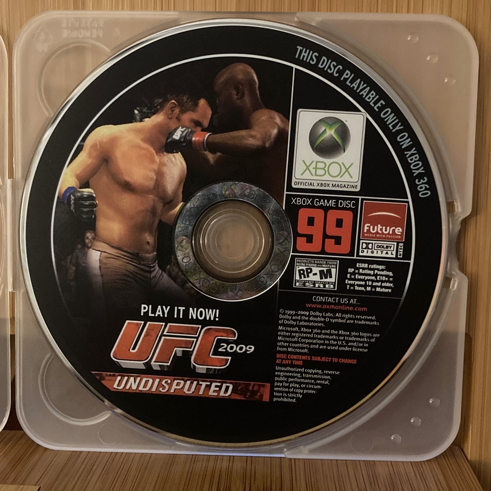 UFC 2009 Undisputed demo disc